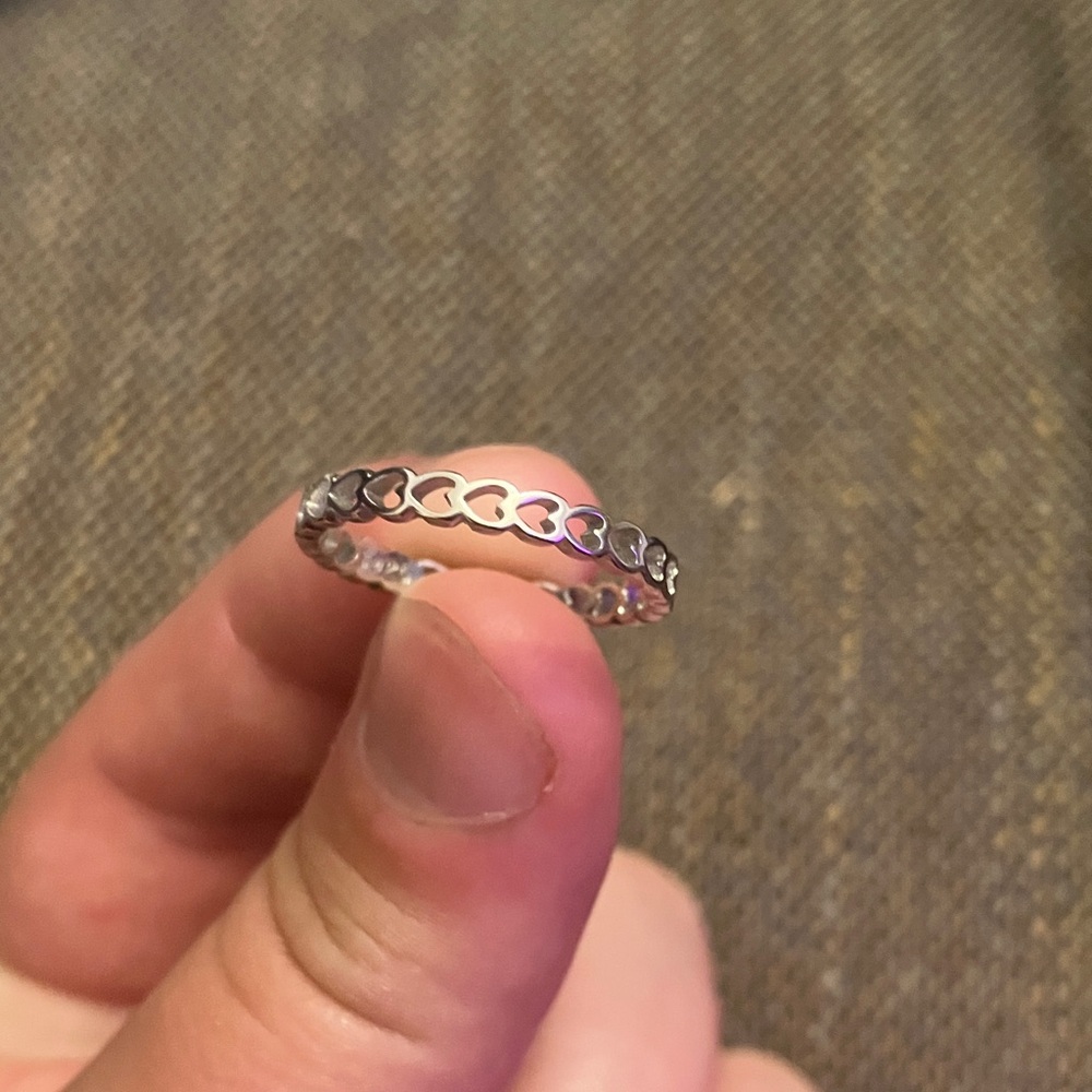 Elegant Silver Heart Ring